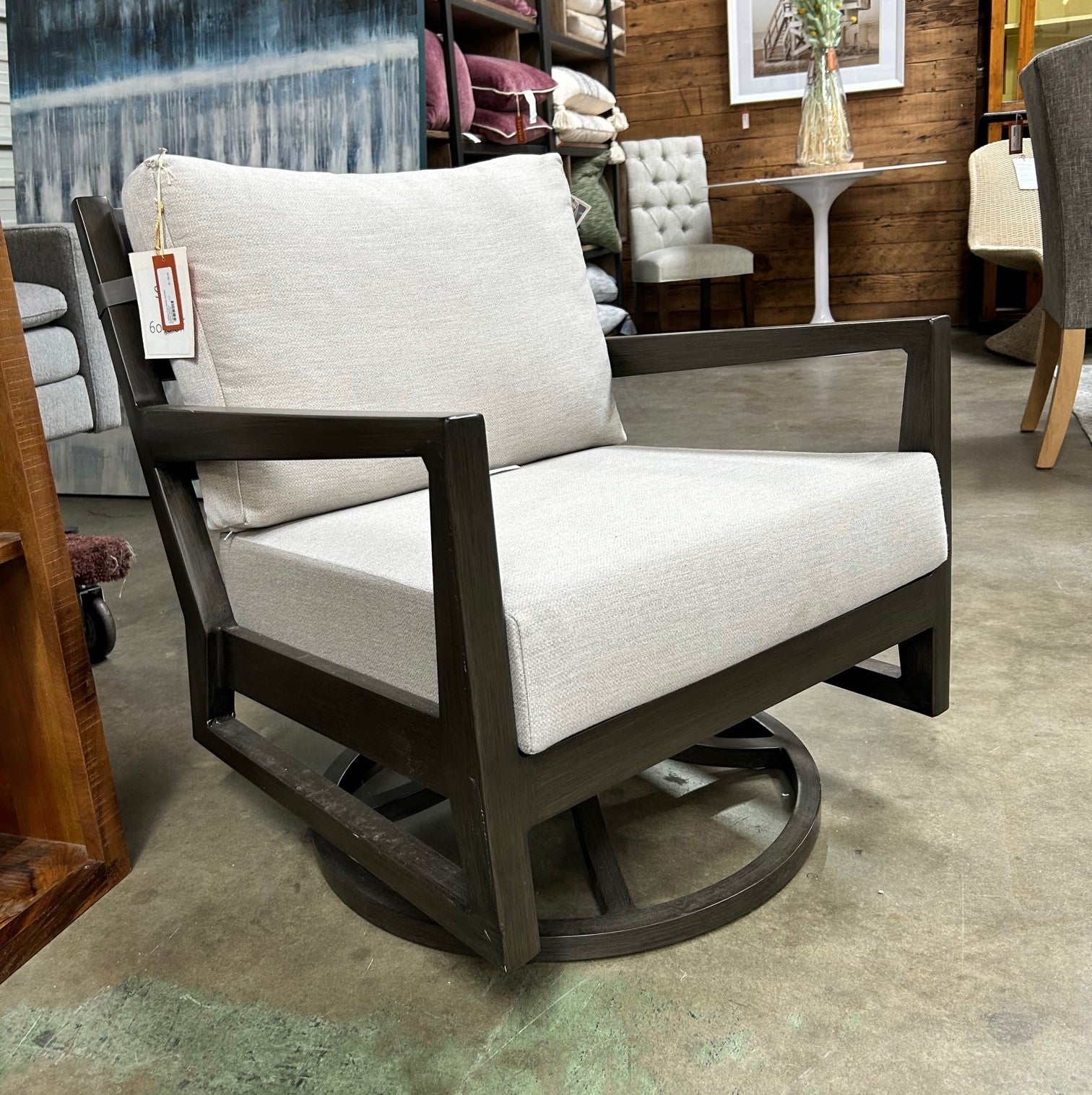 Fauteuil à bascule pivotant d'extérieur Lucia