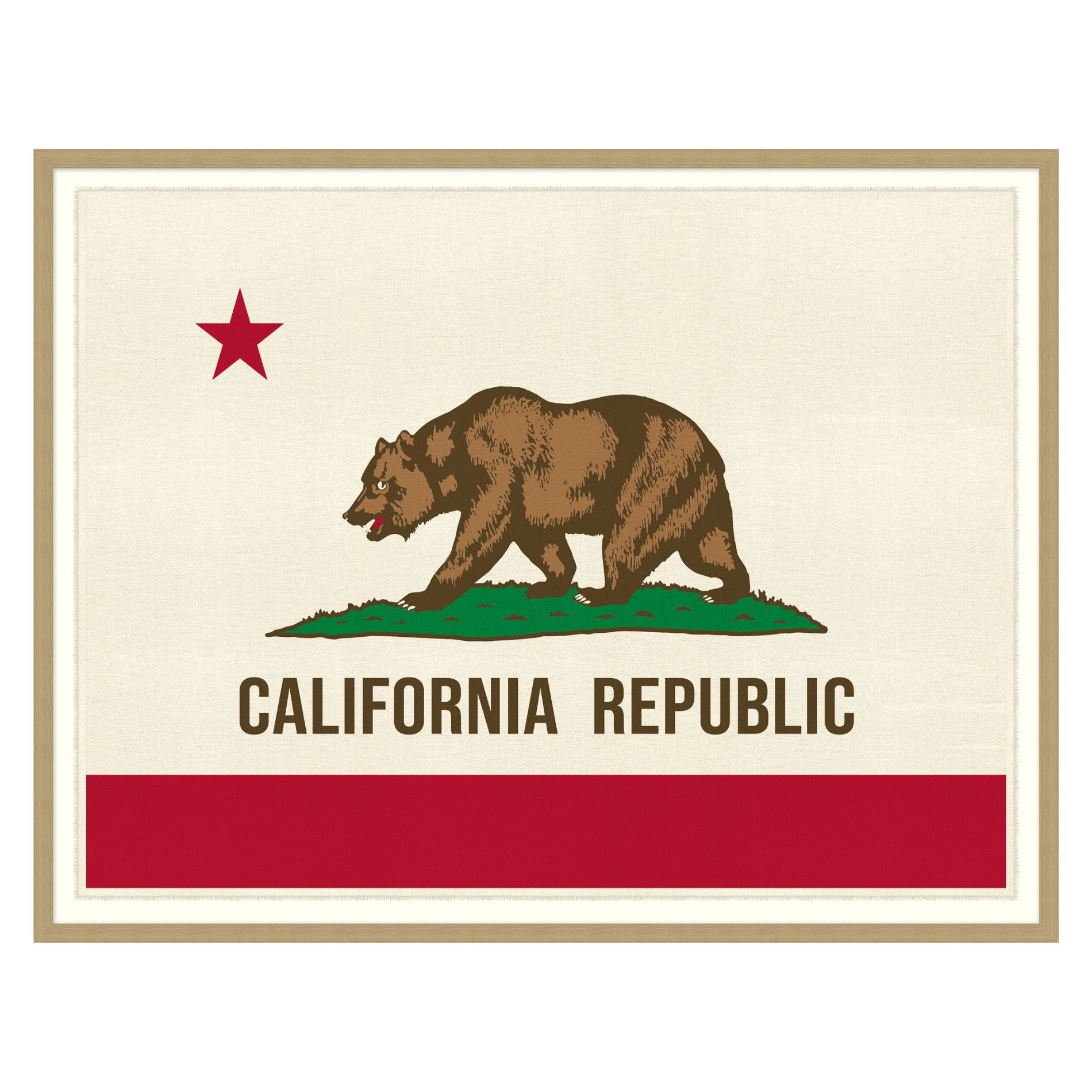 Art encadré - Drapeau de la Californie