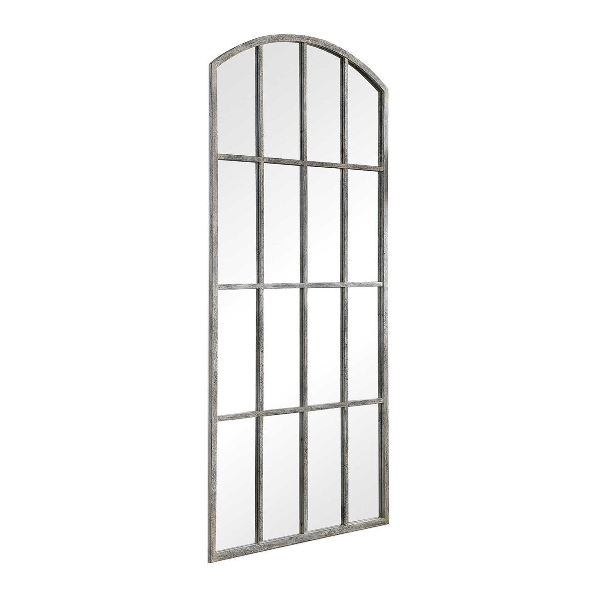 Grand miroir arqué Amiel - Blanc lavé