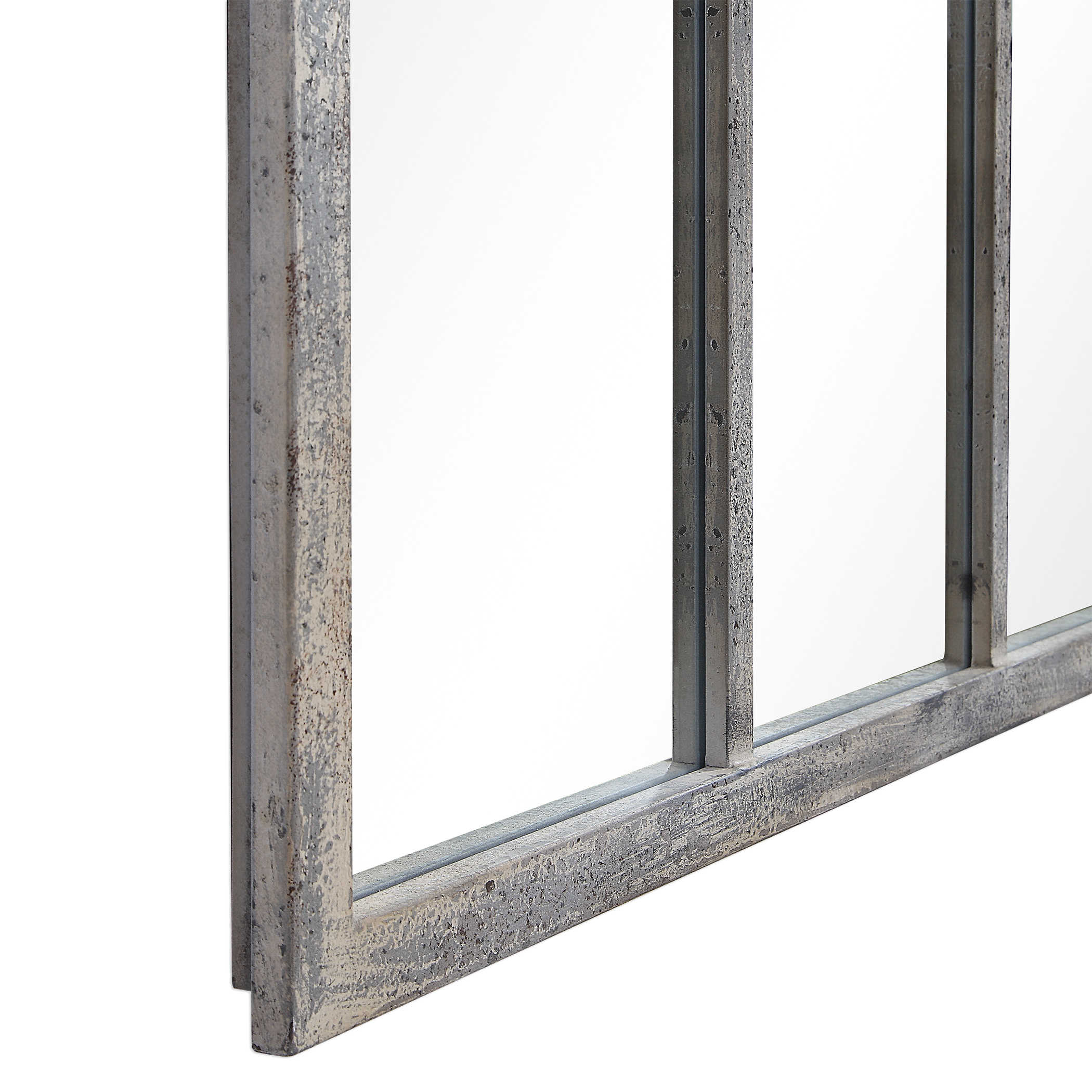 Grand miroir arqué Amiel - Blanc lavé