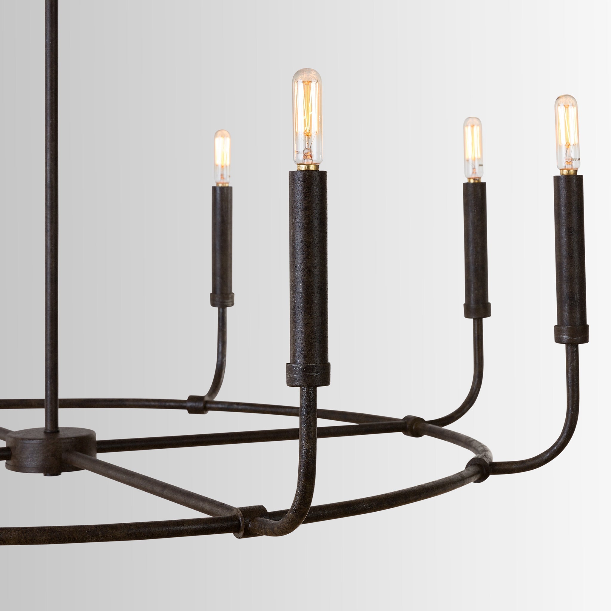 Lustre Zac 8 lumières - Brun minéral
