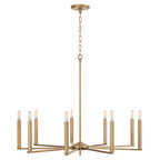 Lustre Portman à 9 lumières - Laiton vieilli