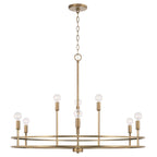 Lustre Fuller à 9 lumières - Laiton vieilli