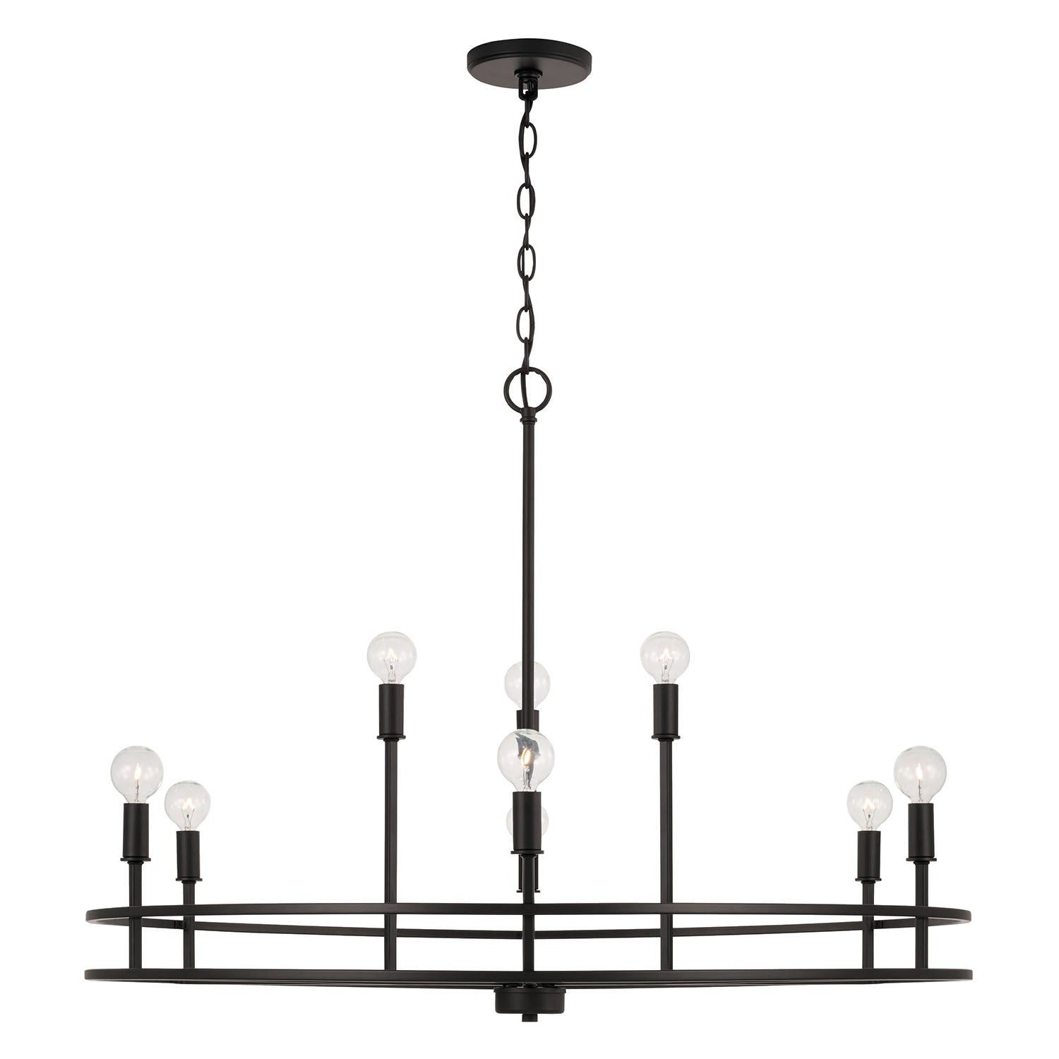 Lustre Fuller à 9 lumières - Noir mat