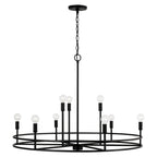 Lustre Fuller à 9 lumières - Noir mat