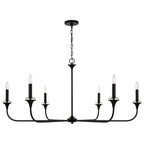 Lustre Presley à 6 lumières - Noir mat
