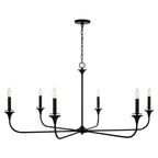 Lustre Presley à 6 lumières - Noir mat