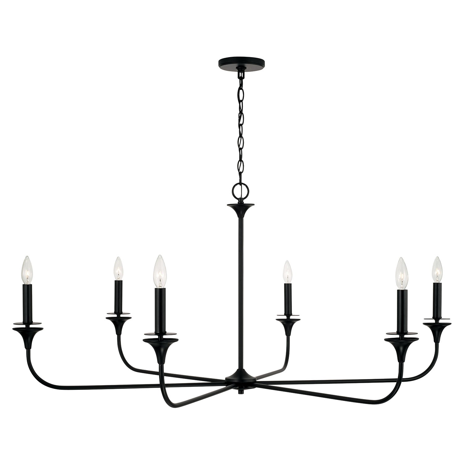 Lustre Portman à 9 lumières - Noir mat
