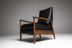 Fauteuil inclinable en cuir Aston