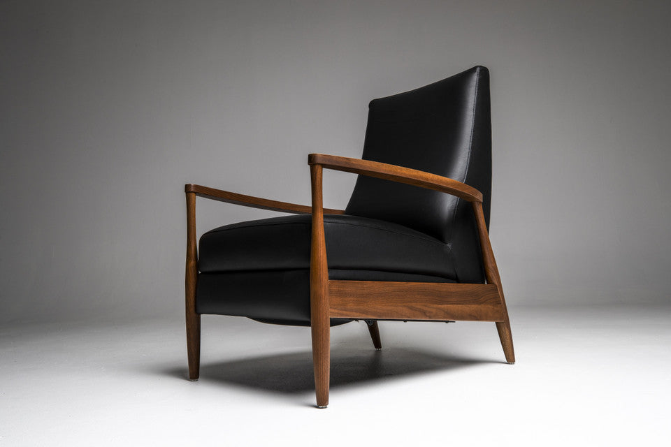 Fauteuil inclinable en cuir Aston