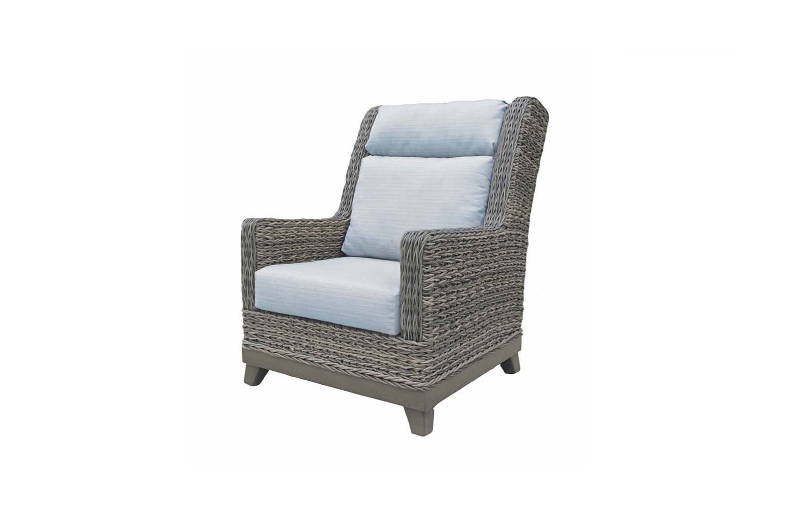 Fauteuil à oreilles à dossier haut Boston
