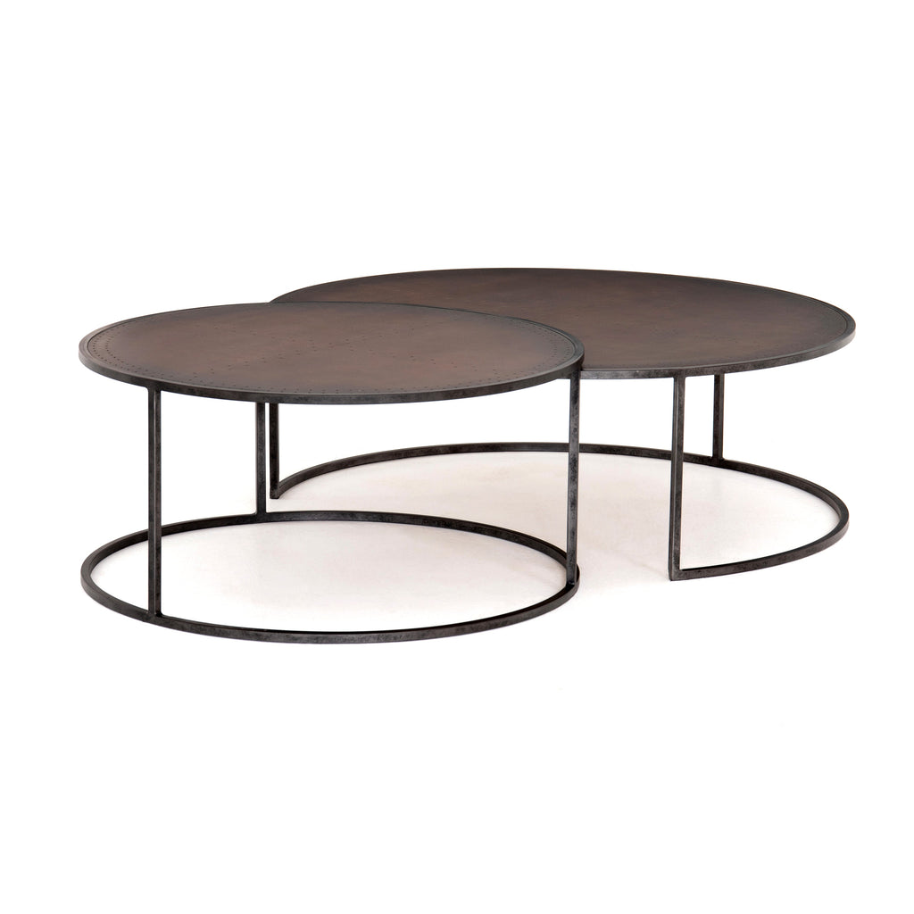 Ensemble de tables basses gigognes Catalina - Cuivre antique