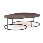 Ensemble de tables basses gigognes Catalina - Cuivre antique