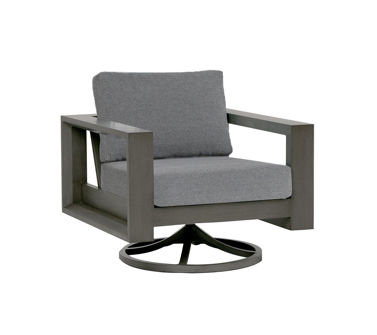 Fauteuil pivotant à bascule Element - Gris cendré