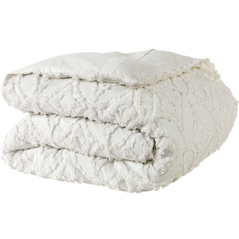 Housse de couette et taies d'oreiller Madison - Blanc