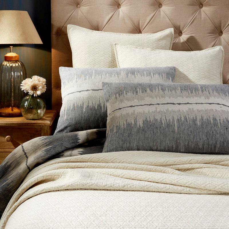 Housse de couette et taies d'oreiller à rayures New York