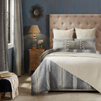 Housse de couette et taies d'oreiller à rayures New York
