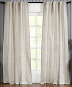 Crochet sur panneau de draperie en lin