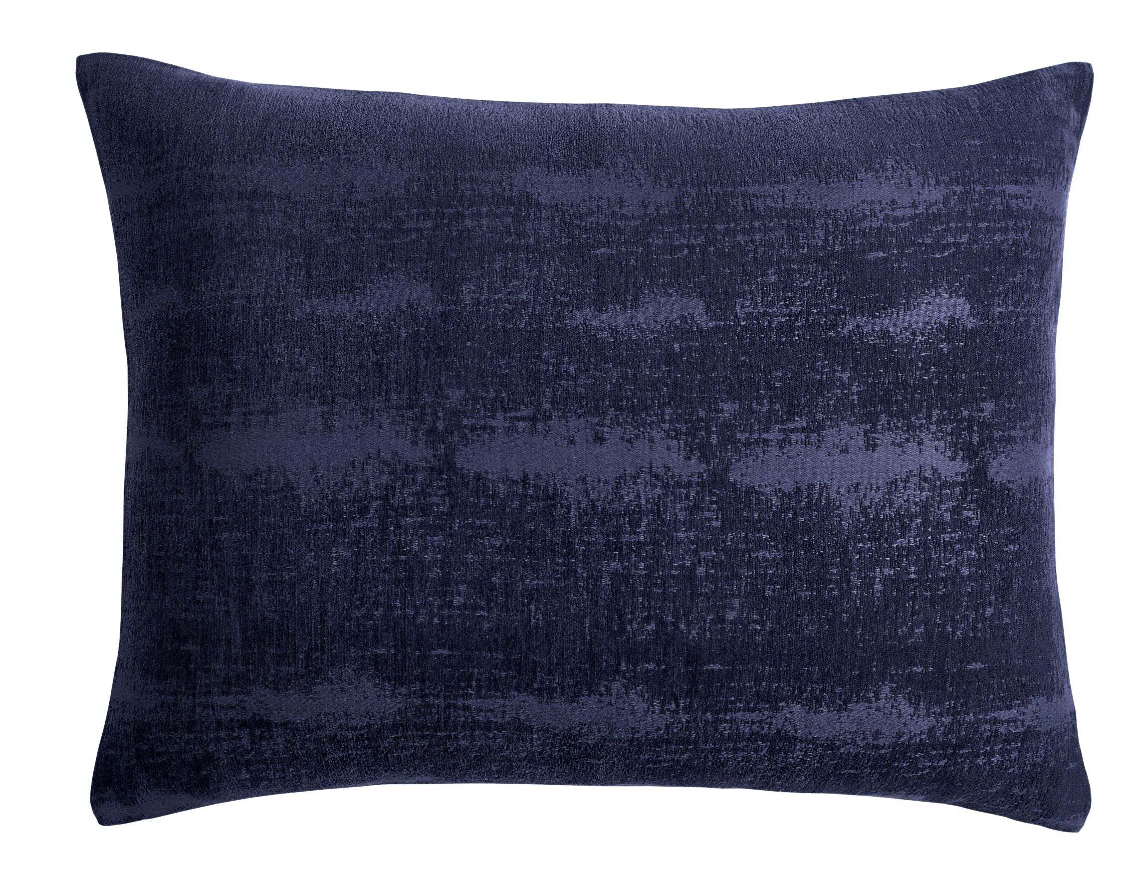 Couvre-lit et taies d'oreiller en velours écrasé - Bleu marine