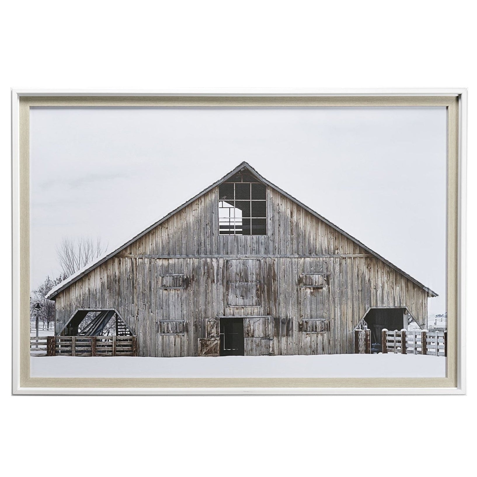 Art encadré - Grange d'hiver 