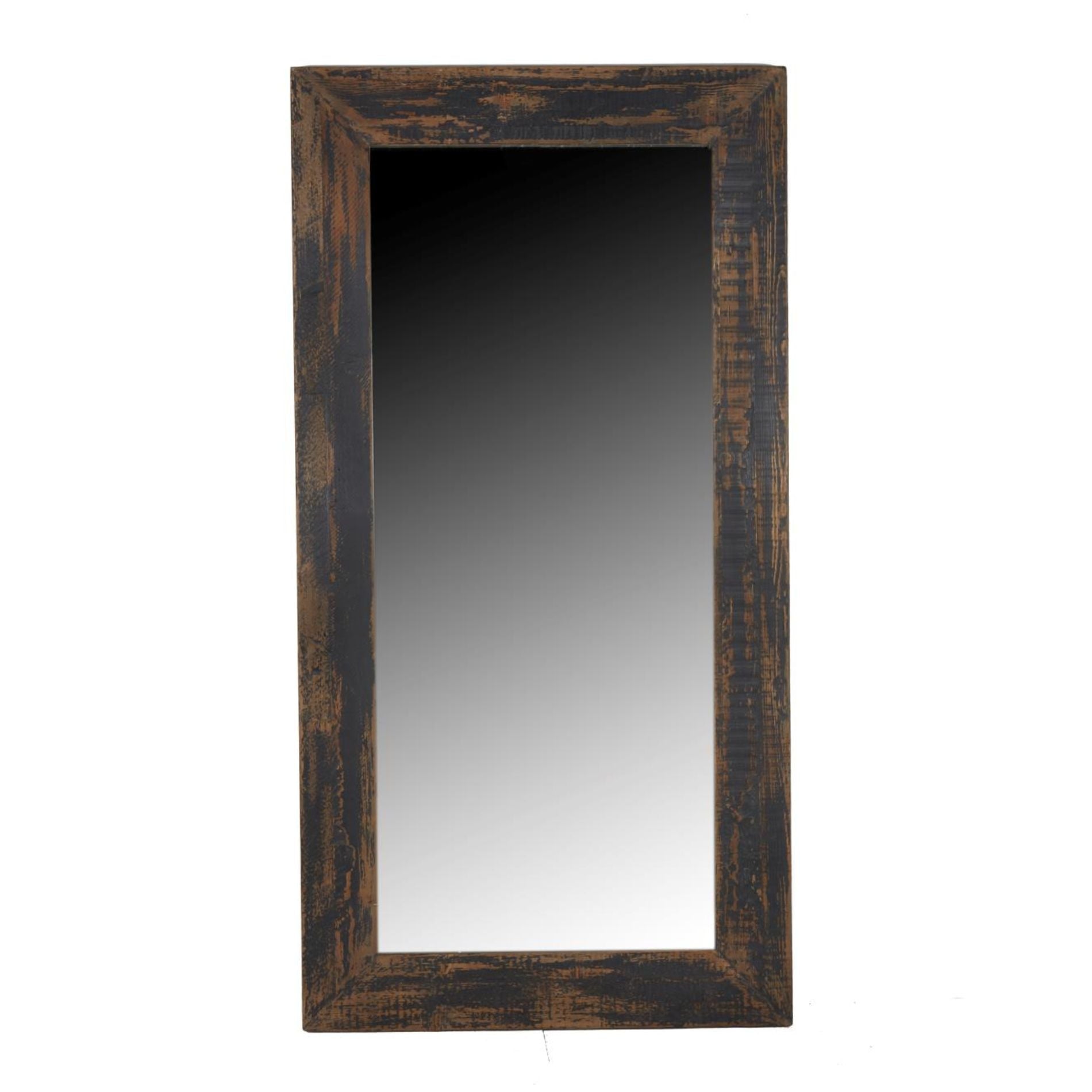 Miroir incliné noir vieilli