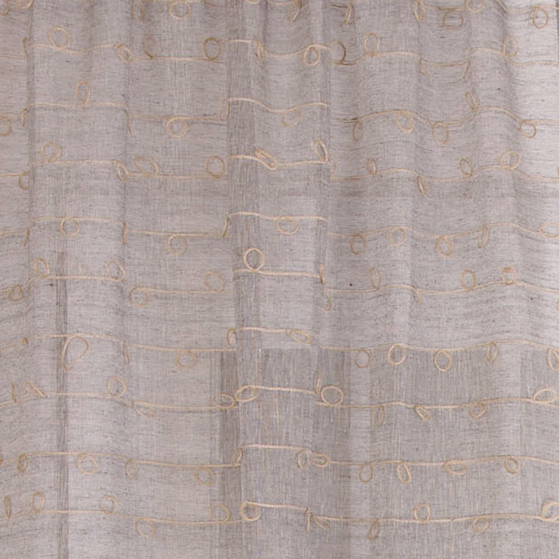Panneau de draperie en lin et jute - Anthracite