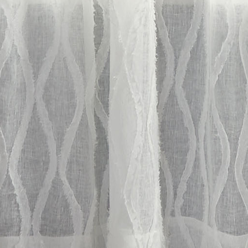 Housse de couette effilochée - Blanche