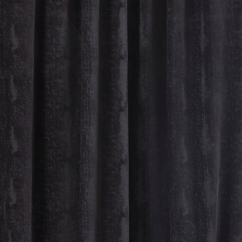 Panneau de draperie en velours écrasé - Noir